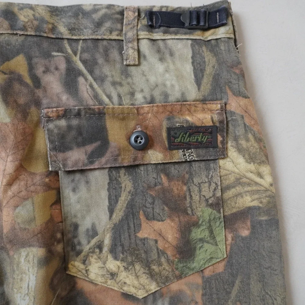 Vintage Liberty Camo Cargo Pants Large Regular Mens Advantage Timber USA Made
